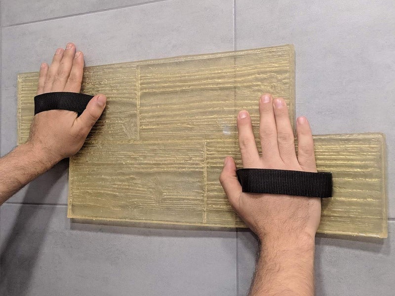 Polymolds Concrete texture stamp POLYURETHANE mat printing on cement Board WOODEN PLANK - Image 5